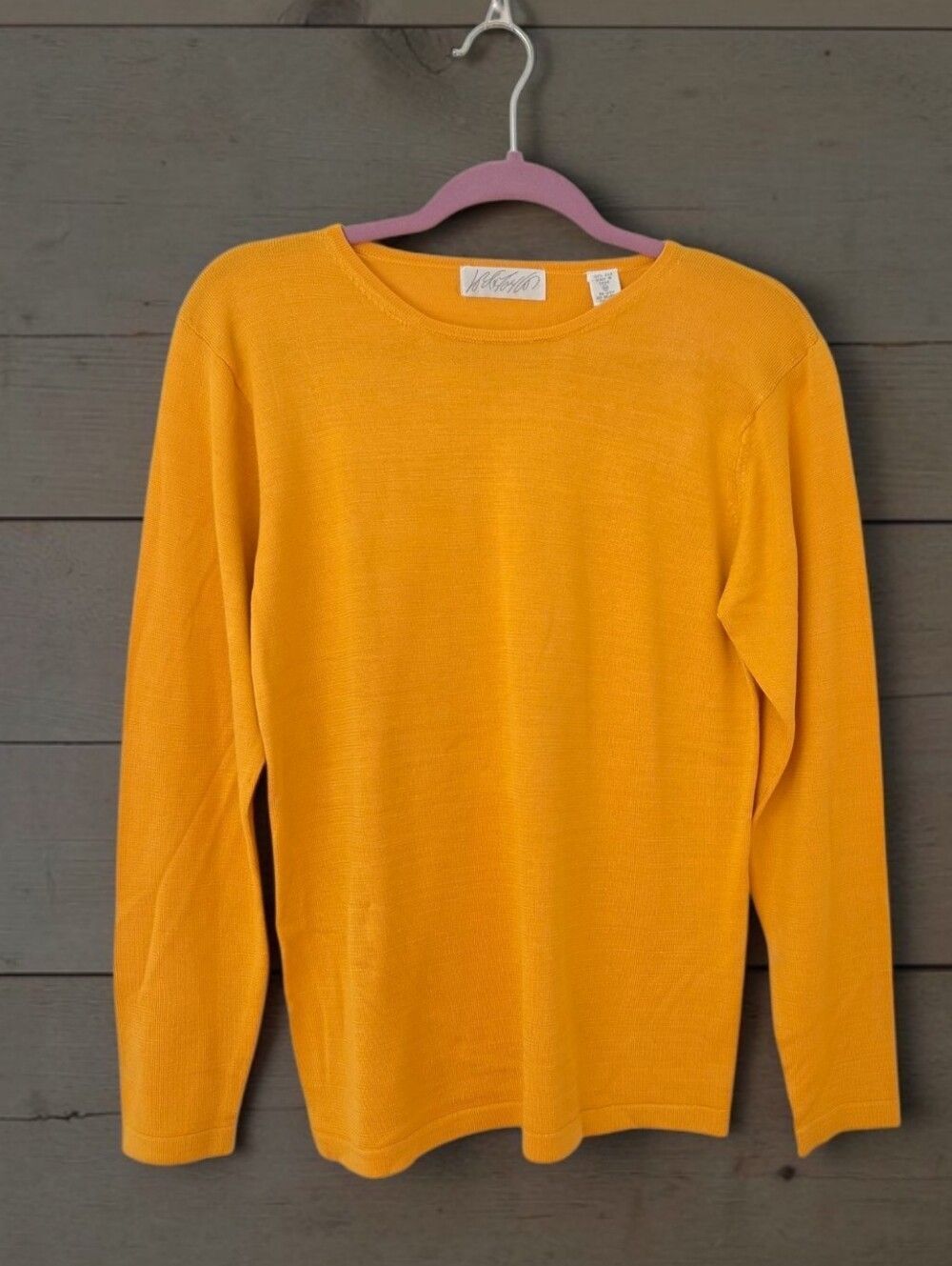 Lord & Taylor Silk 80s knit top Marigolf Elegant Minimalist